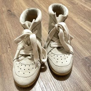 Isabel Marant Suede Sneakers, Size: 6, Color: Taupe